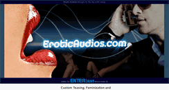 Desktop Screenshot of eroticaudios.com